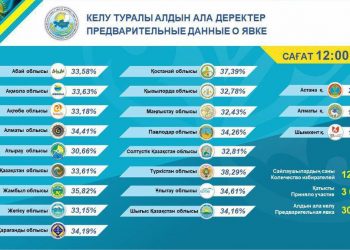 Сайлауға қатысу көрсеткіші 30,65%-ға жетті