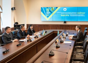 ОСК Төрағасы Нұрлан Әбдіров Өзбекстан ОСК Төрағасымен  кездесті