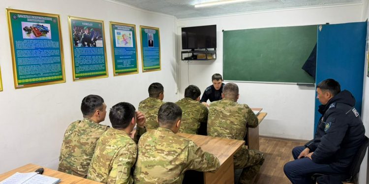 «Лепсі» шекара бөлімшесінде жол қауіпсіздігі бойынша дәріс өтті