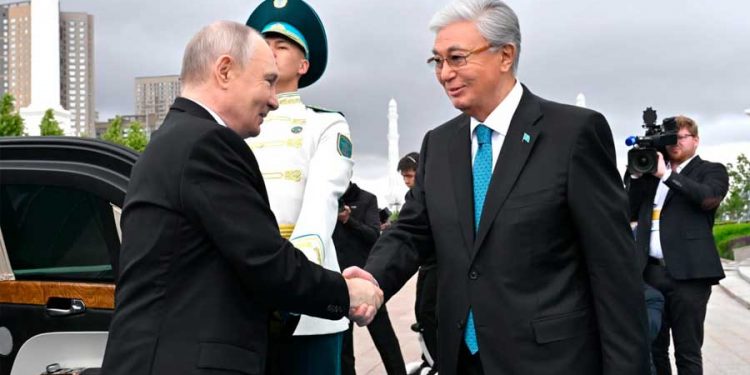 Ресей Федерациясының Президентін салтанатты қарсы алу рәсімі өтті