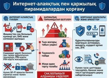 Интернет алаяқтық пен қаржылық пирамидалардан сақ болыңыз!