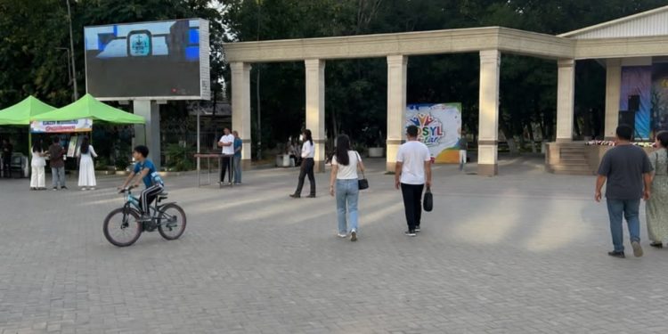 Орталық алаңында «Заң және тәртіп» идеологиясын насихатталды