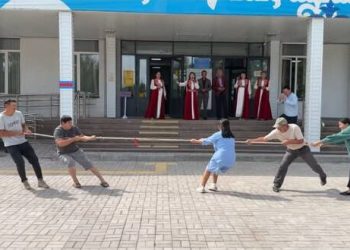 Ақжар ауылдық округінде дауыс беру аяқталғаннан кейін спорттық-мәдени шара өткізілді