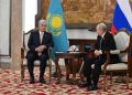 Мемлекет басшысы Ресей Президентімен кездесті